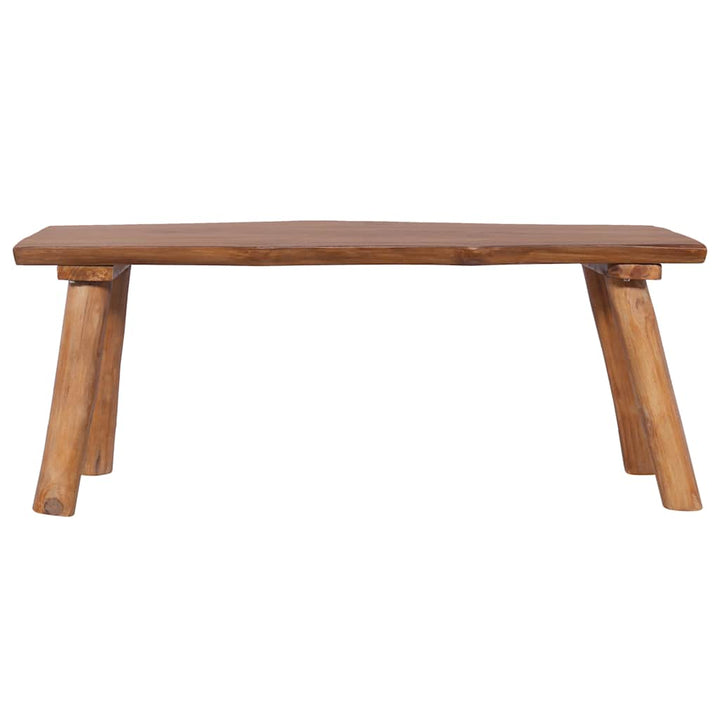 havebænk 120 cm massivt teaktræ