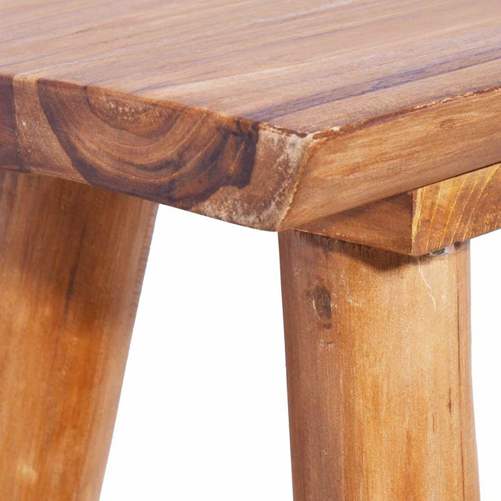 havebænk 120 cm massivt teaktræ