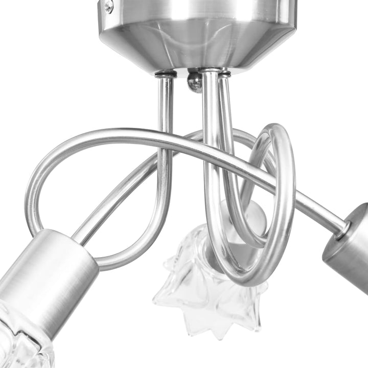 loftlampe transparente glasskærme til 3 E14-pærer tulipanform