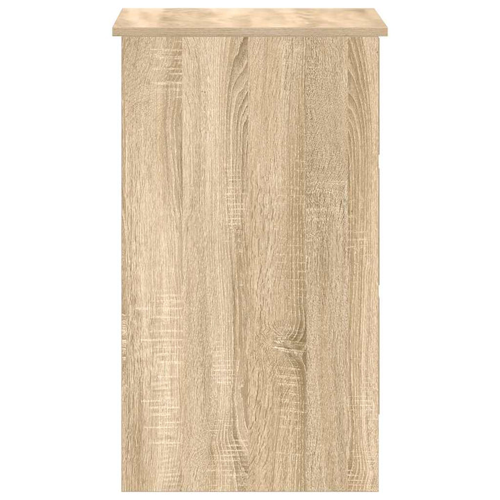 skrivebord 90x45x76 cm konstrueret træ sonoma-eg
