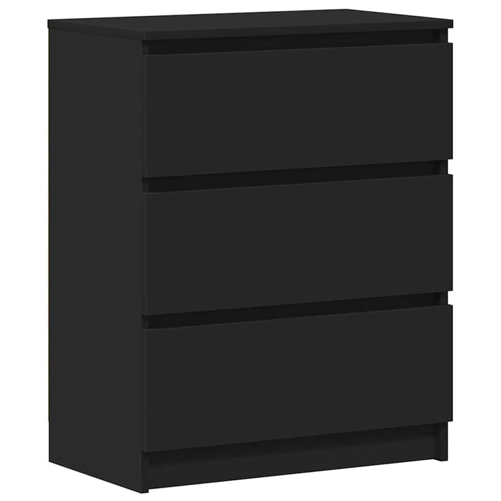 skænk 60x35x76 cm konstrueret træ sort