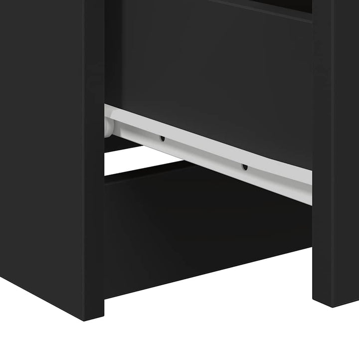 skænk 60x35x76 cm konstrueret træ sort