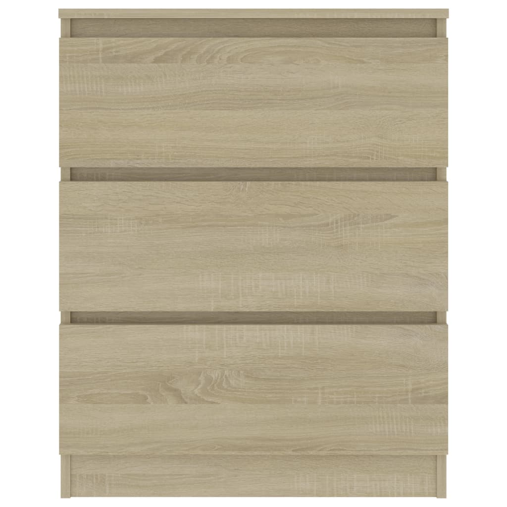 skænk 60x35x76 cm konstrueret træ sonoma-eg