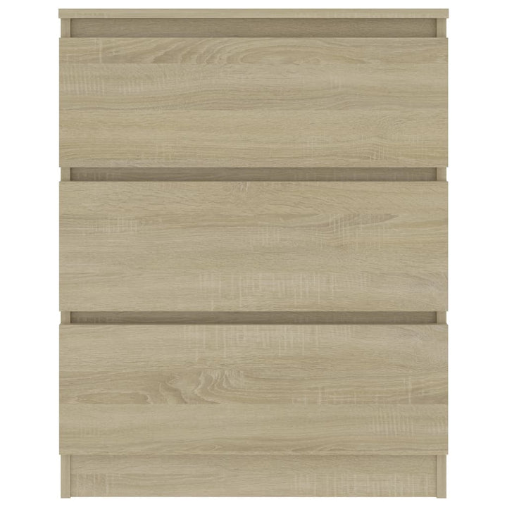 skænk 60x35x76 cm konstrueret træ sonoma-eg