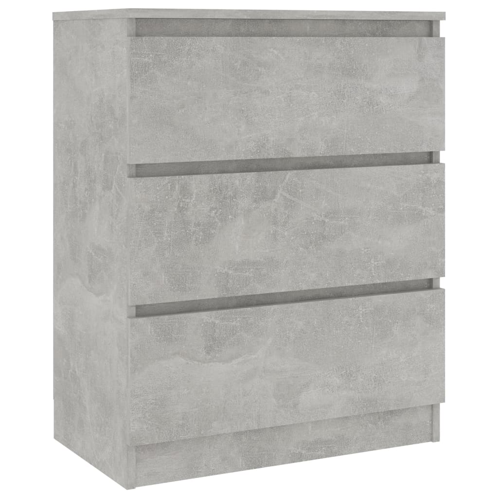 skænk 60x35x76 cm konstrueret træ betongrå
