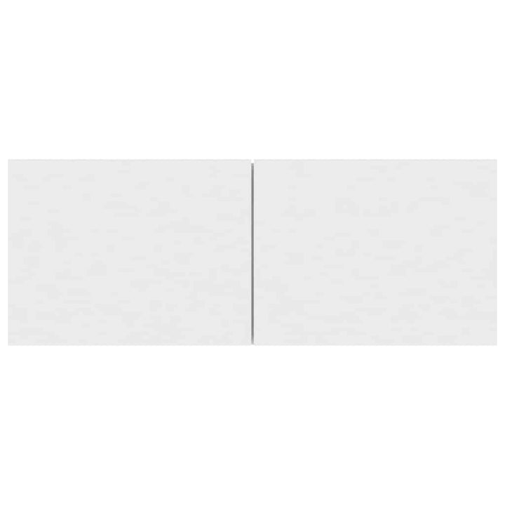 tv-bord 80x30x30 cm konstrueret træ hvid