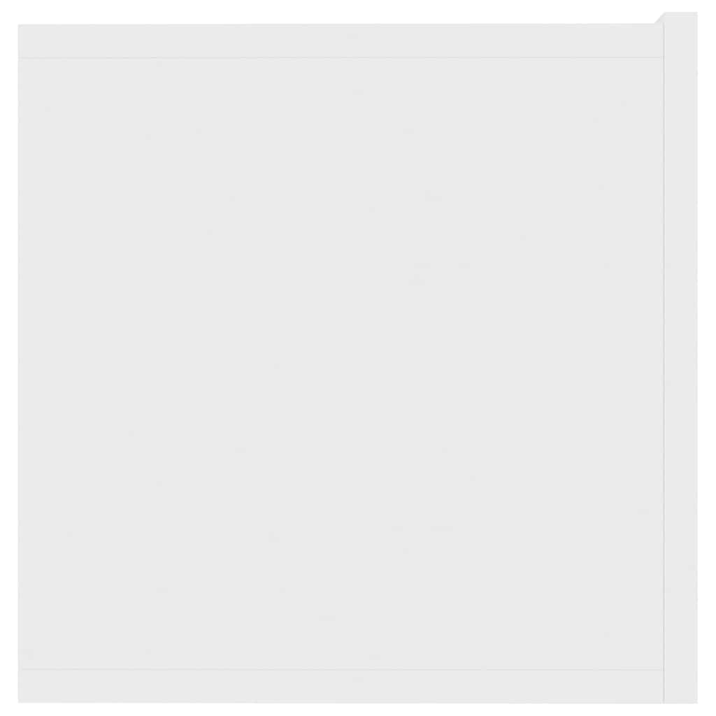 tv-bord 80x30x30 cm konstrueret træ hvid