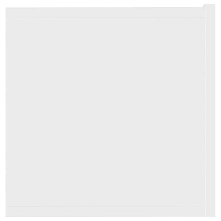 tv-bord 80x30x30 cm konstrueret træ hvid