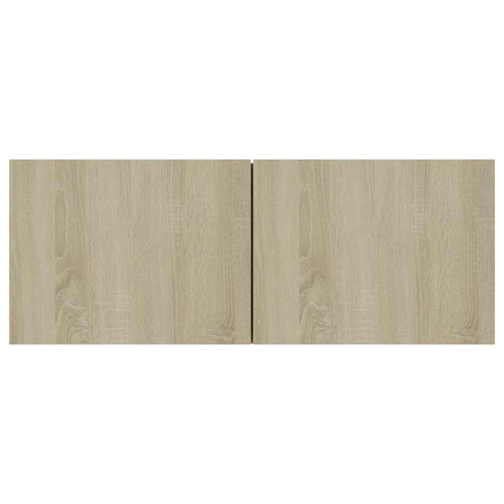 tv-bord 80x30x30 cm konstrueret træ sonoma-eg