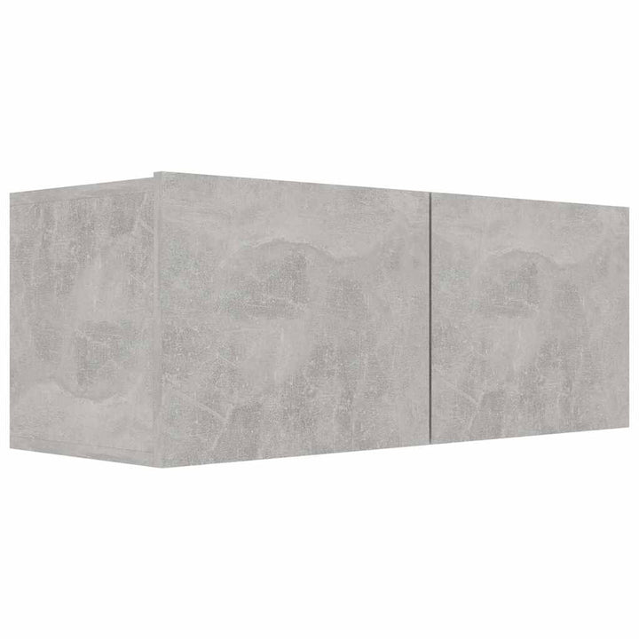 tv-bord 80x30x30 cm konstrueret træ betongrå