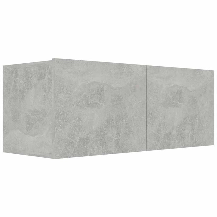 tv-bord 80x30x30 cm konstrueret træ betongrå