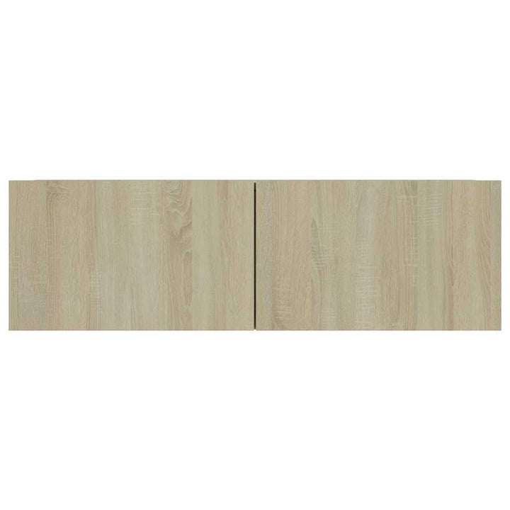 tv-bord 100x30x30 cm konstrueret træ sonoma-eg