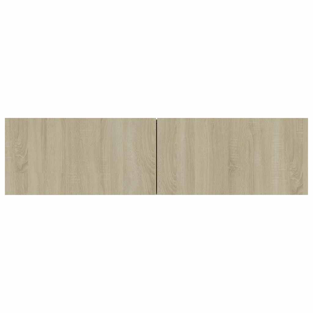 tv-bord 120x30x30 cm konstrueret træ sonoma-eg