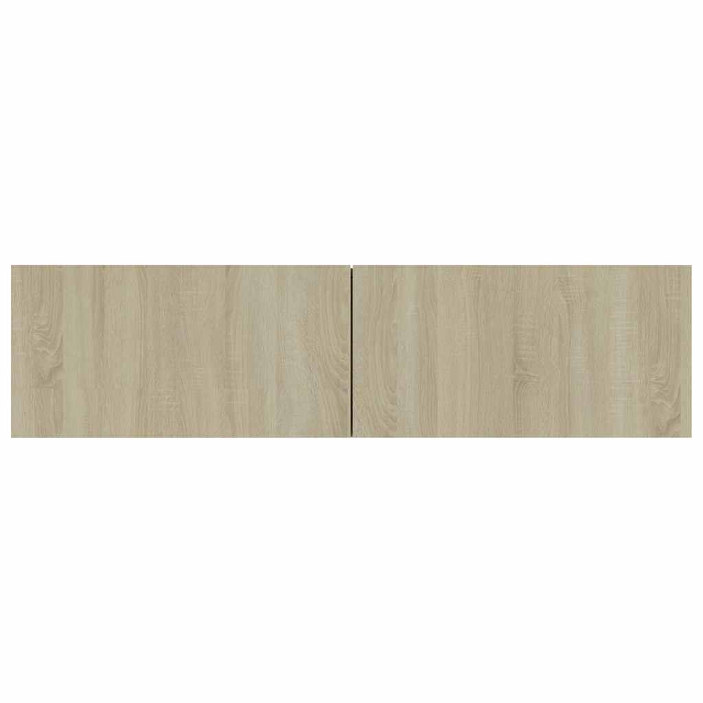 tv-bord 120x30x30 cm konstrueret træ sonoma-eg