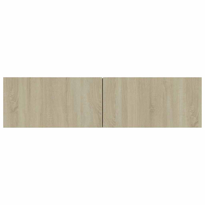 tv-bord 120x30x30 cm konstrueret træ sonoma-eg
