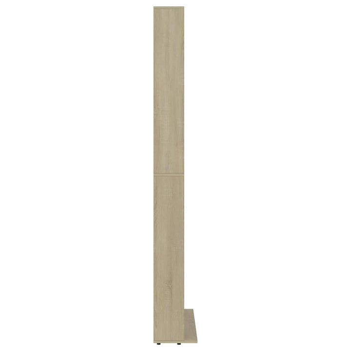 cd-reol 102x23x177,5 cm konstrueret træ sonoma-eg
