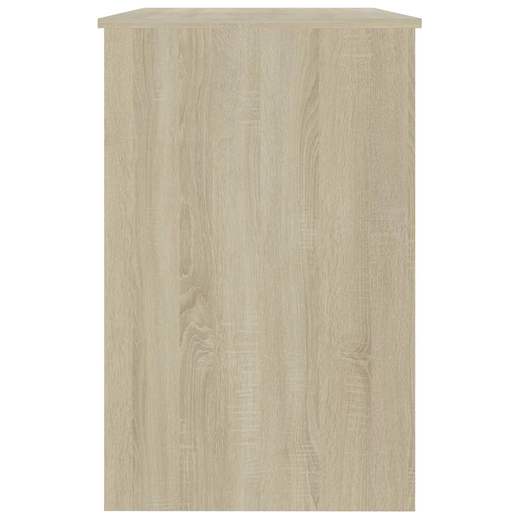 skrivebord 100x50x76 cm konstrueret træ sonoma-eg