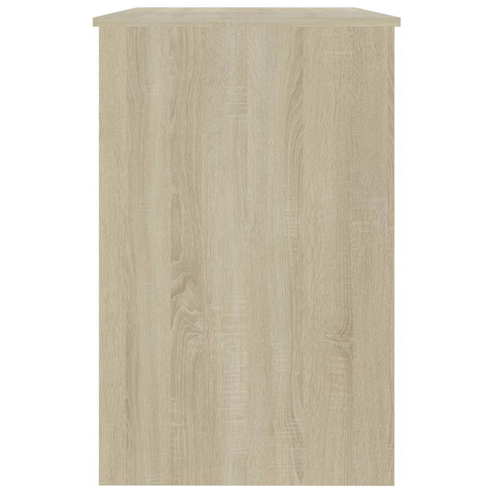 skrivebord 100x50x76 cm konstrueret træ sonoma-eg