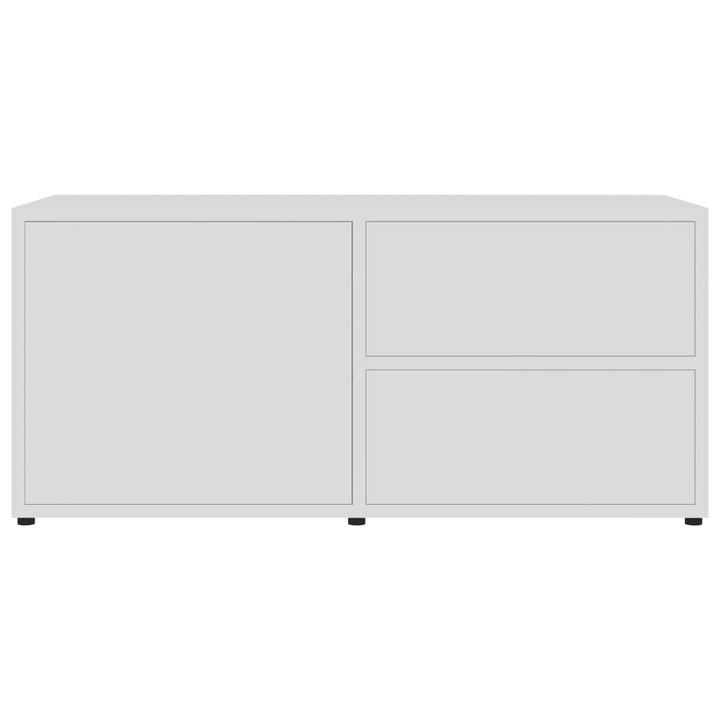 tv-bord 80x34x36 cm konstrueret træ hvid