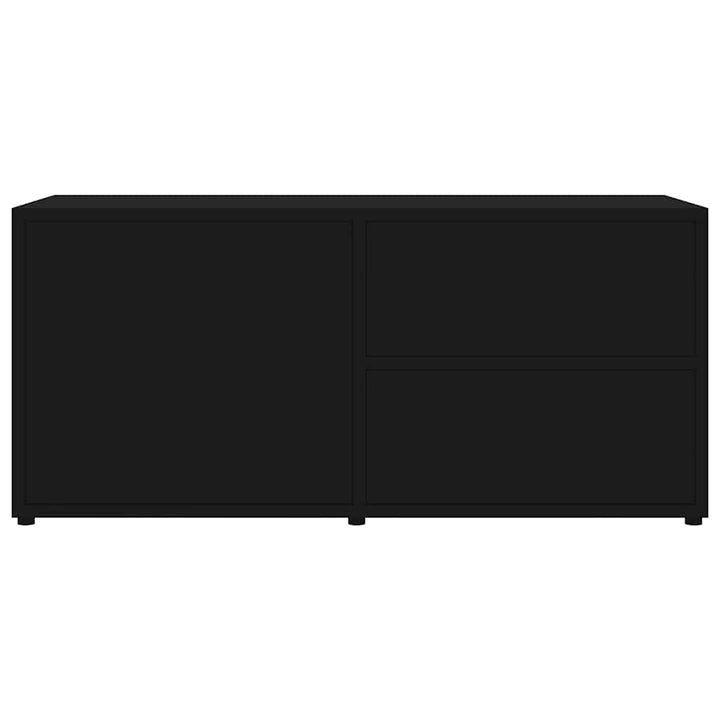tv-bord 80x34x36 cm konstrueret træ sort
