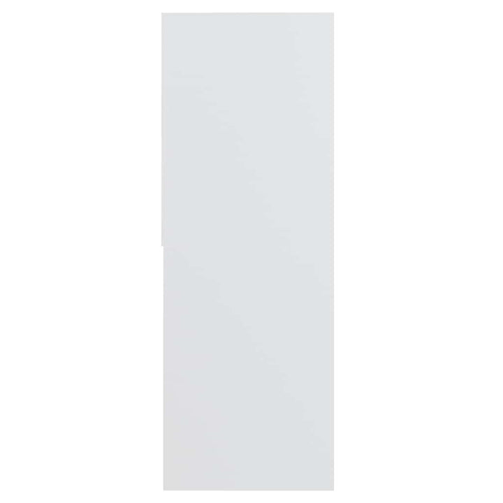 bogreol 67x24x161 cm konstrueret træ hvid