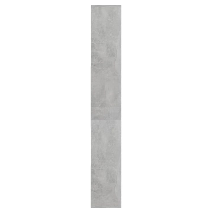 bogreol 67x24x161 cm konstrueret træ betongrå