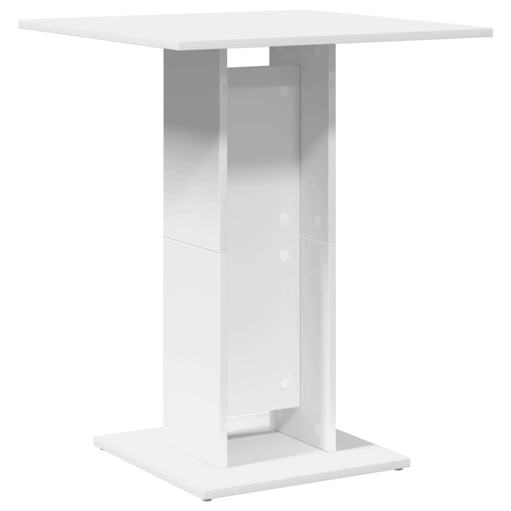 bistrobord 60x60x75 cm konstrueret træ hvid