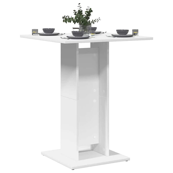 bistrobord 60x60x75 cm konstrueret træ hvid