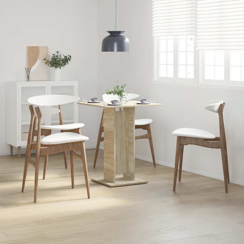 bistrobord 60x60x75 cm konstrueret træ sonoma-eg