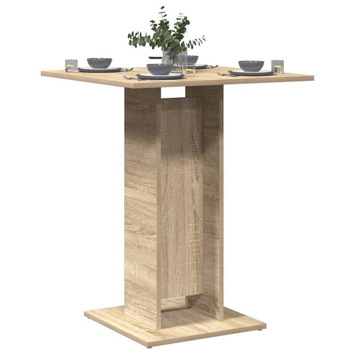 bistrobord 60x60x75 cm konstrueret træ sonoma-eg
