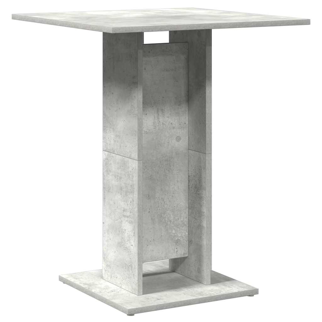 bistrobord 60x60x75 cm konstrueret træ betongrå