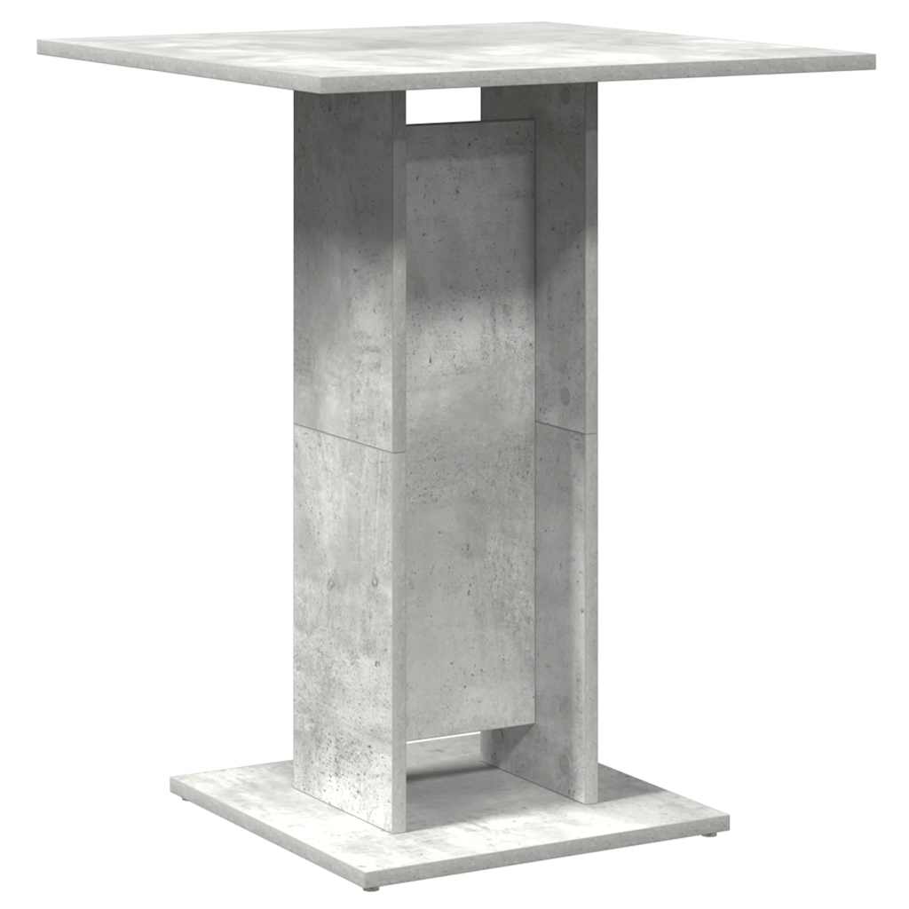 bistrobord 60x60x75 cm konstrueret træ betongrå