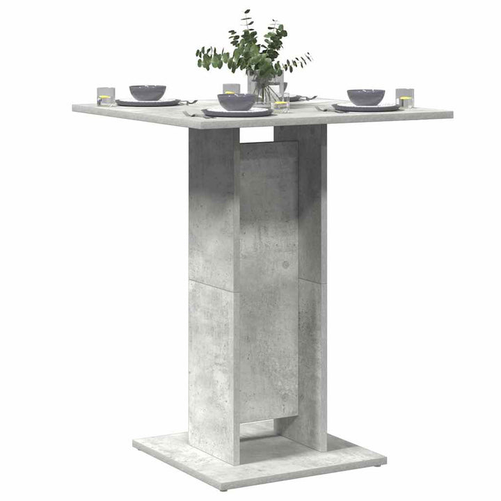 bistrobord 60x60x75 cm konstrueret træ betongrå