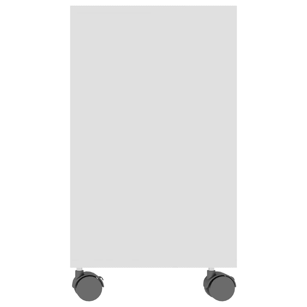 sidebord 70x35x55 cm konstrueret træ hvid