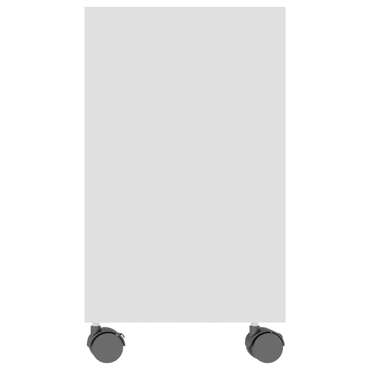 sidebord 70x35x55 cm konstrueret træ hvid