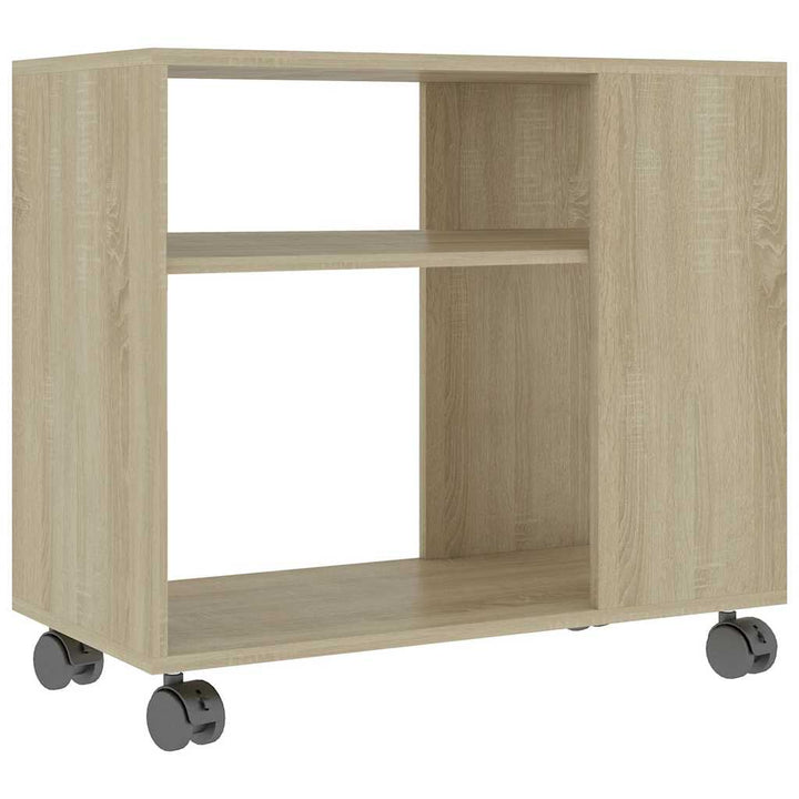 sidebord 70x35x55 cm konstrueret træ sonoma-egetræsfarvet