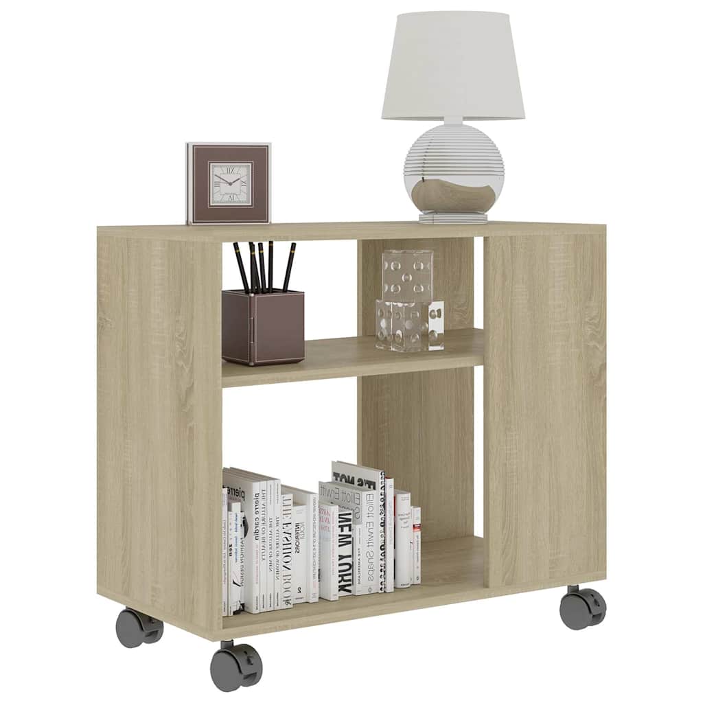 sidebord 70x35x55 cm konstrueret træ sonoma-egetræsfarvet