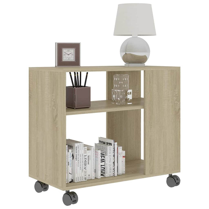 sidebord 70x35x55 cm konstrueret træ sonoma-egetræsfarvet