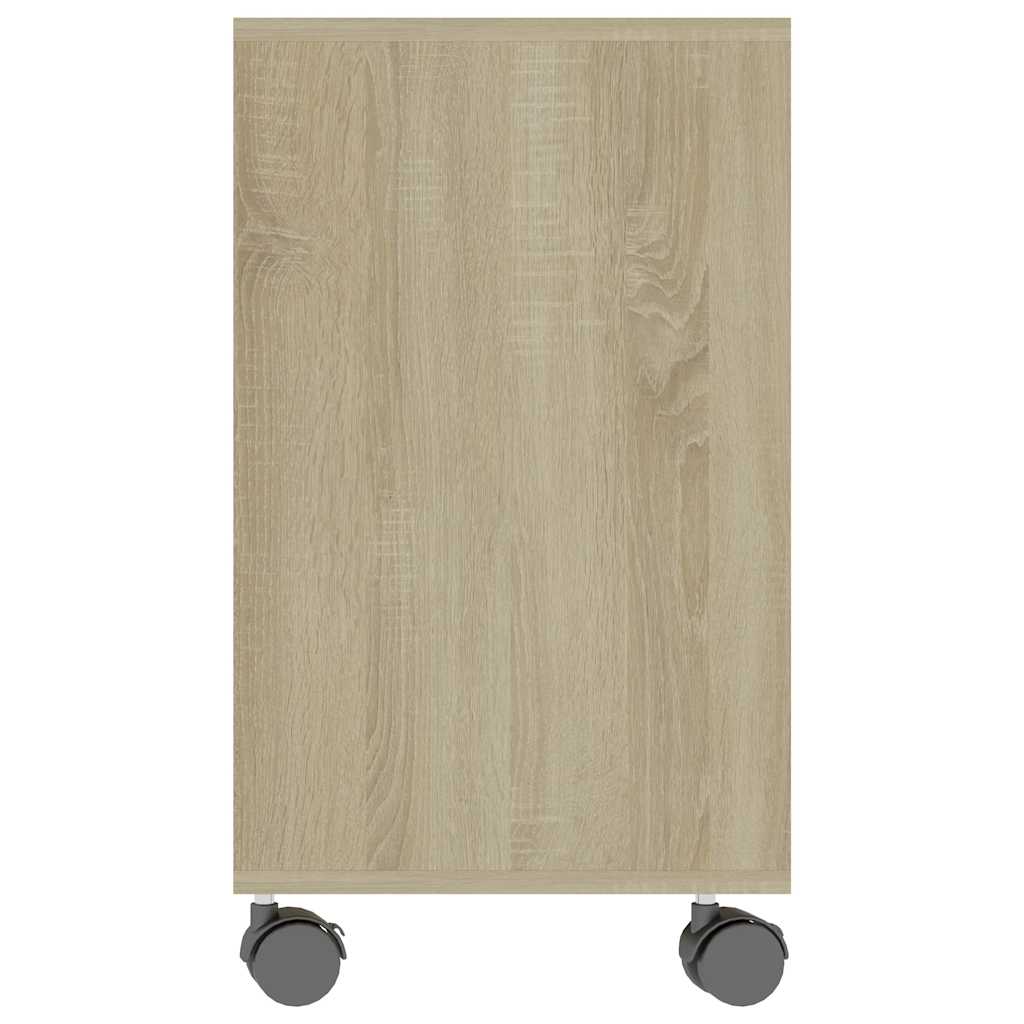 sidebord 70x35x55 cm konstrueret træ sonoma-egetræsfarvet
