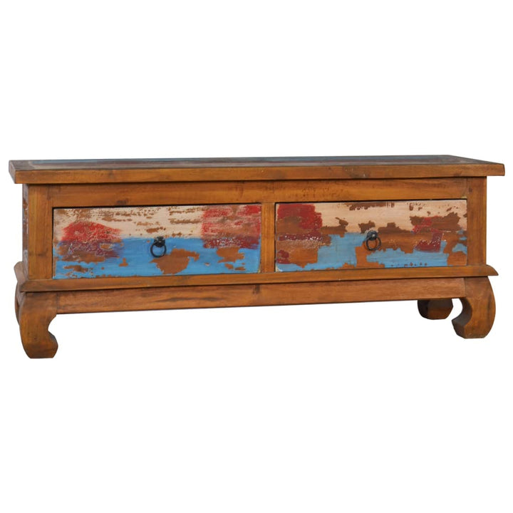 tv-skab 110x35x40 cm genanvendt teaktræ