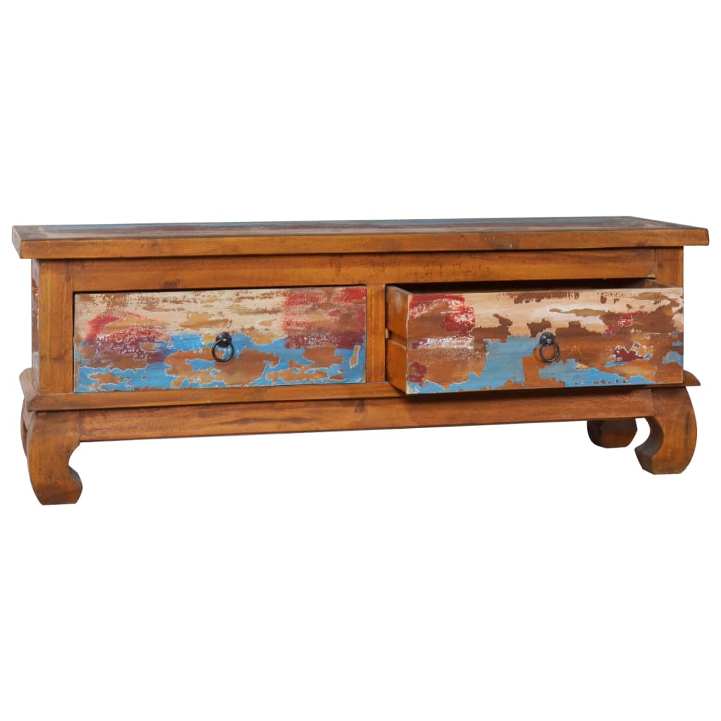 tv-skab 110x35x40 cm genanvendt teaktræ