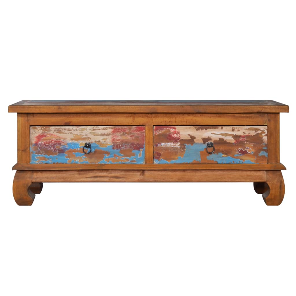 tv-skab 110x35x40 cm genanvendt teaktræ