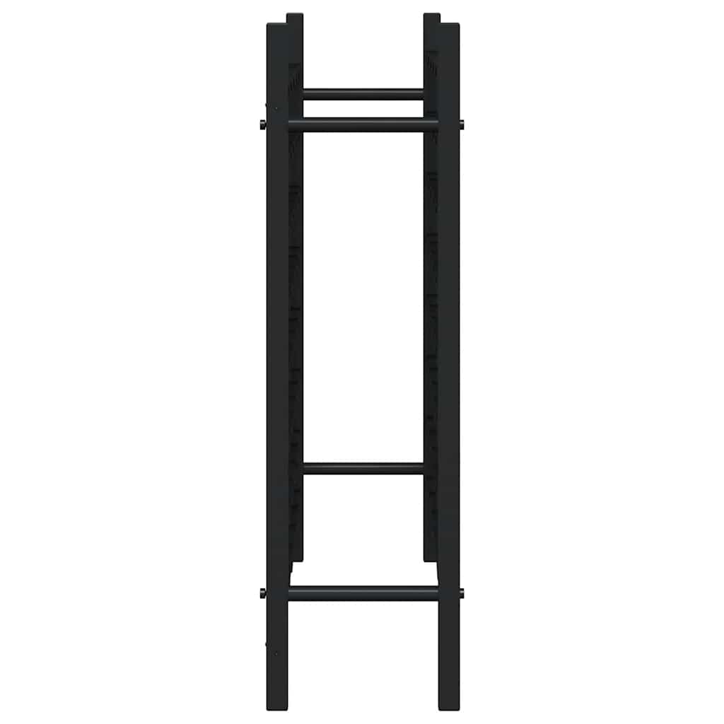 vinreol til 48 flasker metal sort