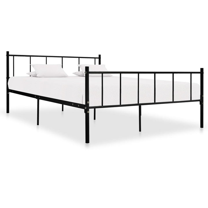 sengestel 180x200 cm metal sort