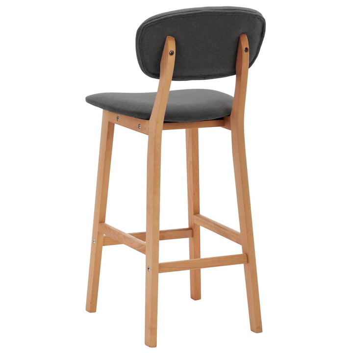 barstole 2 stk. stof mørkegrå
