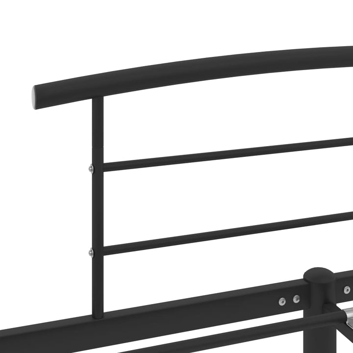 sengestel 140x200 cm metal sort