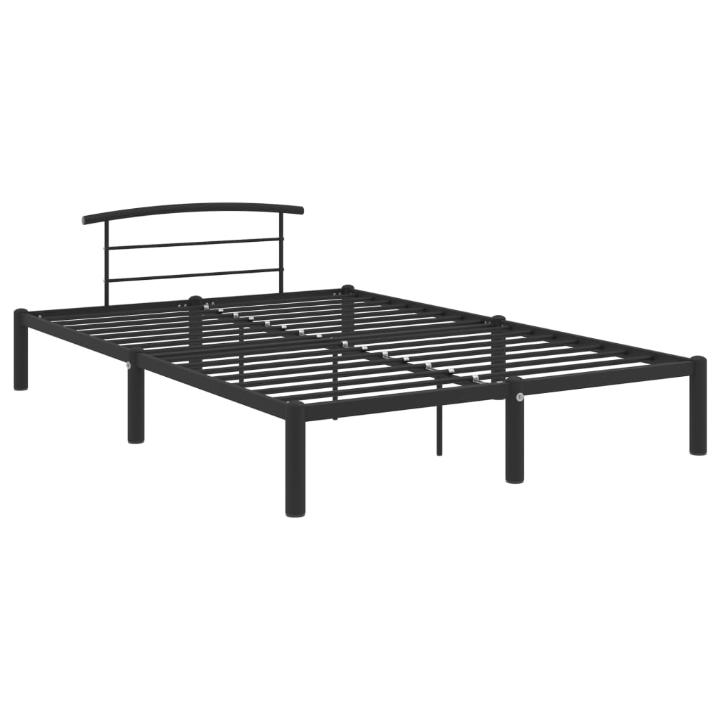 sengestel 160x200 cm metal sort