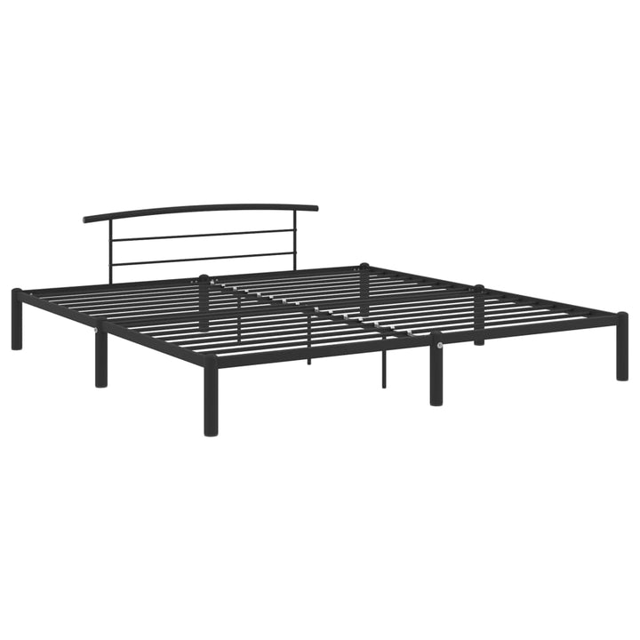 sengestel 180x200 cm metal sort