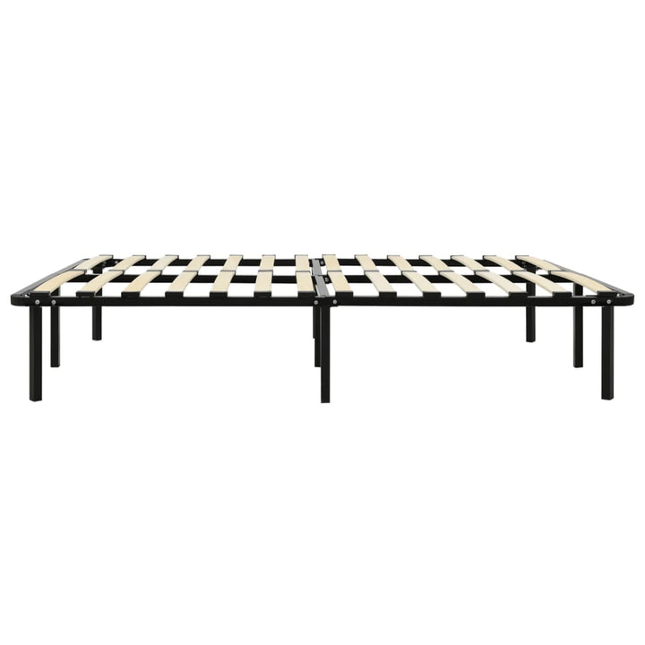 sengestel 140x200 cm metal sort