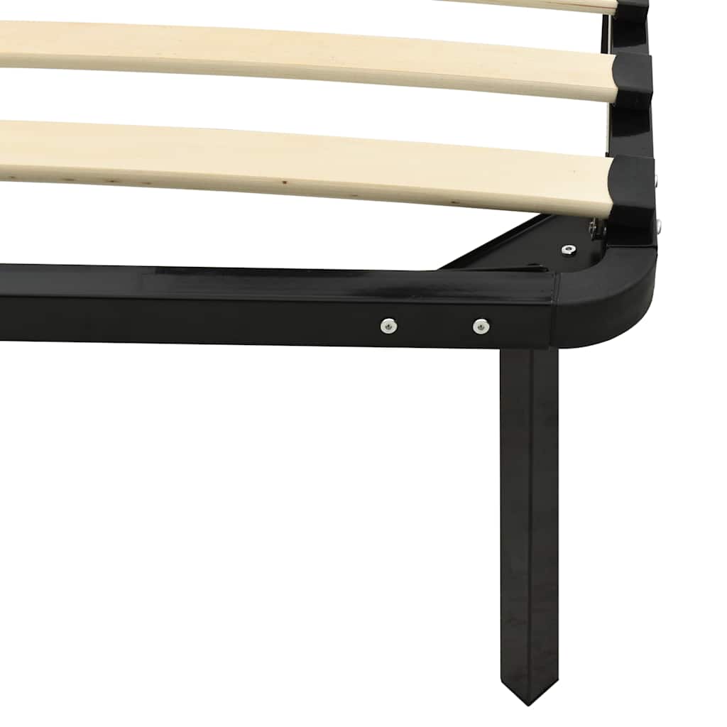 sengestel 160x200 cm metal sort
